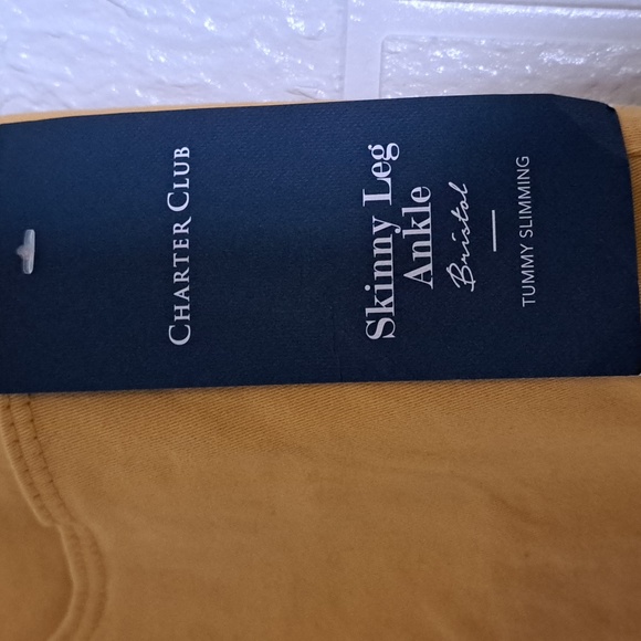 Charter Club Bristol Skinny Ankle Jeans in Honey Glaze 14 - Picture 4 of 9